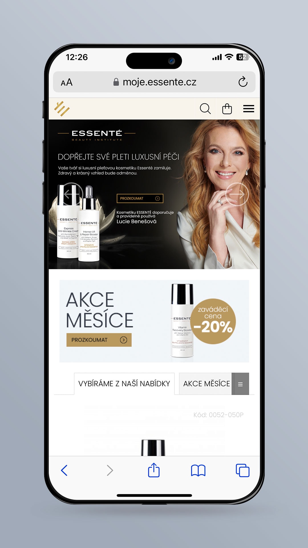 Portfolios 14 Kosmetika Essenté má nový web na moje.essente.cz