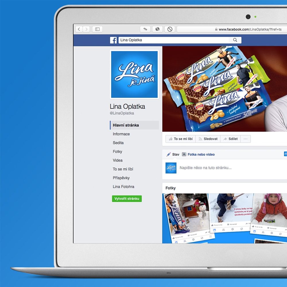 Lina Oplatka - administrace profilů na soci&aacute;ln&iacute;ch s&iacute;t&iacute;ch Facebook a Instagram