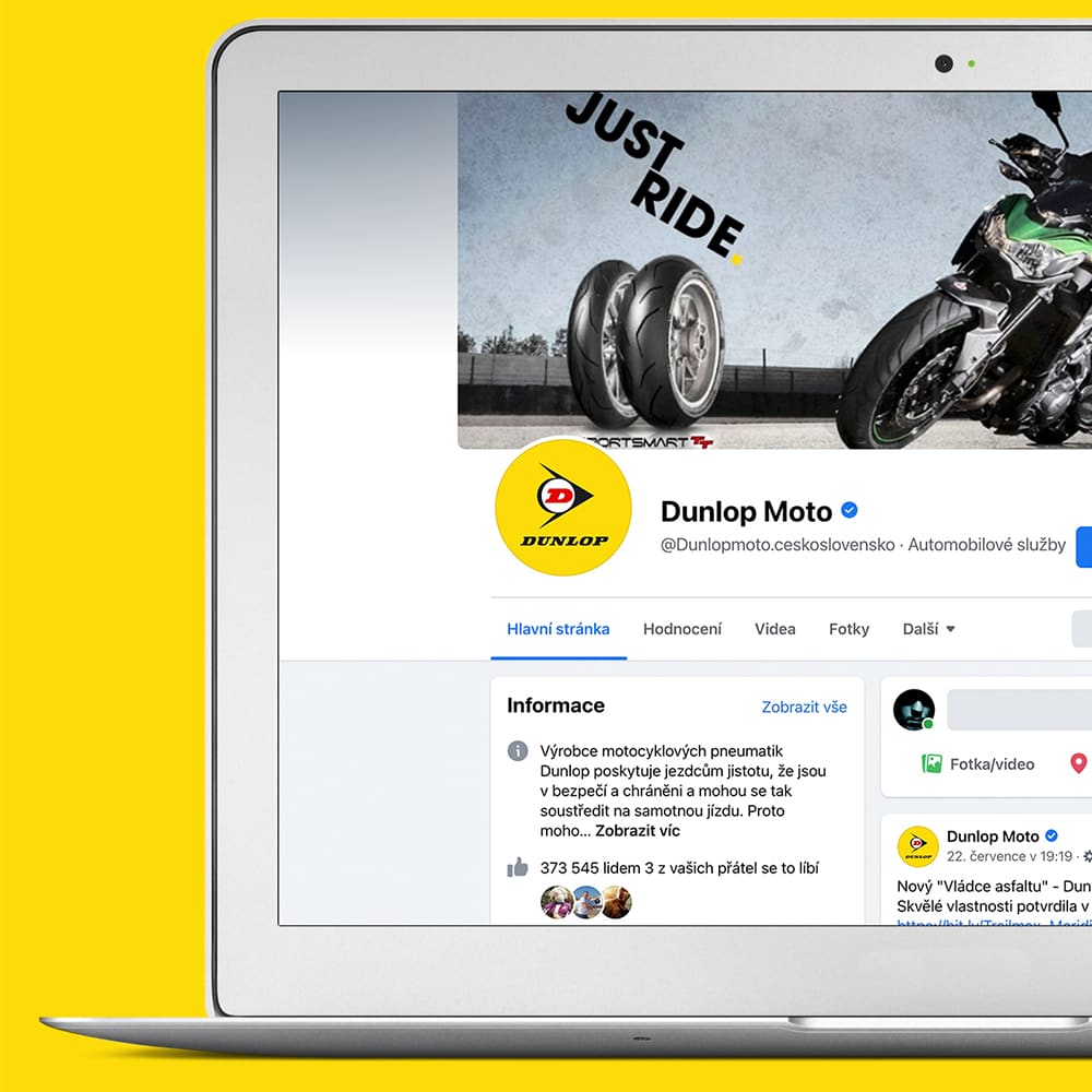 Portfolios 10 Dunlop Moto (CZ, SK) Facebook