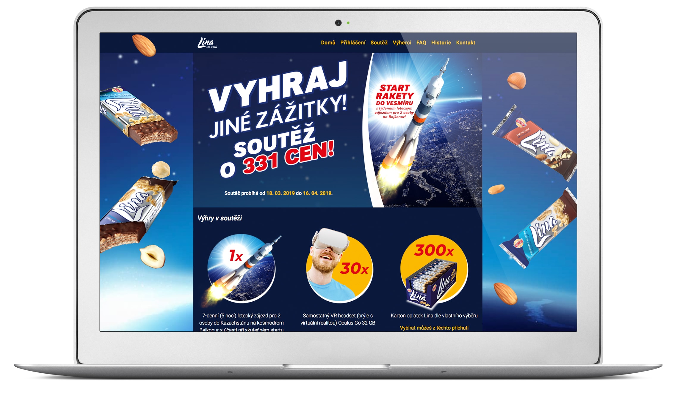 soutěžn&iacute; web Lina - Vyhraj jin&eacute; z&aacute;žitky